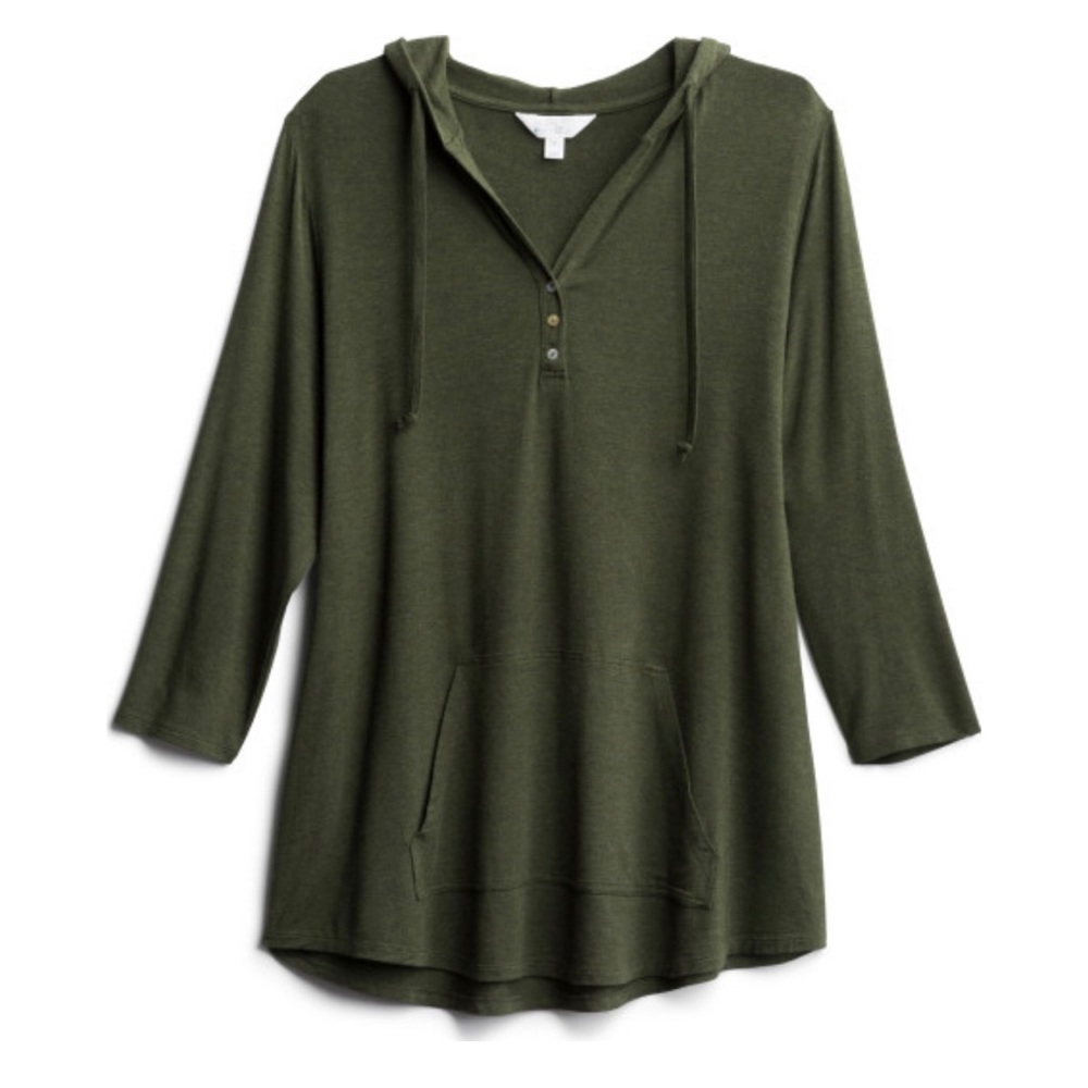 Market & Spruce Hooded Henley
